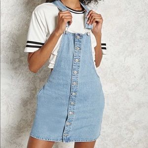 Forever 21 Overall Dress Denim | Sz Sm